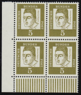 347x Bed. Deutsche 5 Pf Eck-Vbl. Ul ** Postfrisch - Unused Stamps