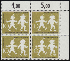 281 Wilhelm Busch 10 Pf ** Eck-Vbl O.r. - Unused Stamps