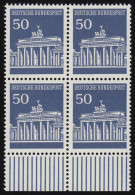 509 Brandenb. Tor 50 Pf UR-Viererbl. ** Postfrisch - Ungebraucht