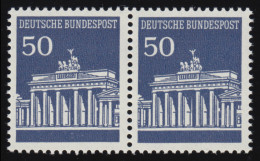 509 Brandenb. Tor 50 Pf Waag. Paar ** Postfrisch - Unused Stamps