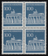 510 Brandenb. Tor 100 Pf Viererblock ** Postfrisch - Unused Stamps