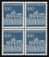 510 Brandenb. Tor 100 Pf Viererblock ** Postfrisch - Nuevos