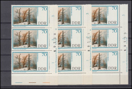 1267 DV CD. Friedrich - Hünengrab, Drei Steifen Mit Druckvermerk I - III Kpl. ** - Unused Stamps