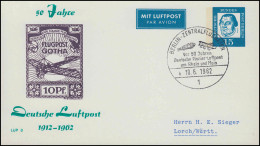 Berlin PP 31/4b Deutsche Luftpost LUP 8 Gotha, Passender SSt BERLIN 10.6.62 - Autres & Non Classés