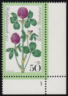 951 Wiesenblumen 50+25 Pf Roter Klee ** FN1 - Neufs