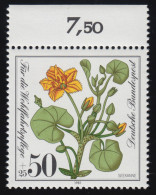 1109 Wohlfahrt Seekanne 50+25 Pf ** Oberrand - Unused Stamps