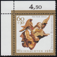 1442 Weihnachten 60+30 Pf ** Ecke O.l. - Unused Stamps