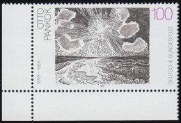 1657 Deutsche Malerei 100 Pf Pankok ** Ecke U.l. - Unused Stamps
