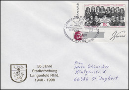 1979 Westfälischer Friede, EF Schmuck-Bf SSt Langenfeld Stadterhebung 23.3.1998 - Ohne Zuordnung