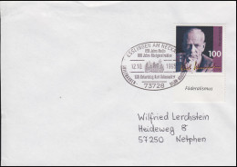 1824 Kurt Schumacher, EF FDC ESSt Esslingen Geburtstag Schumacher 12.10.1995 - Andere & Zonder Classificatie