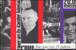 Klappkarte Konrad Adenauer Mit 1601, ESSt BONN 25. Todestag 12.3.1992 - Otros & Sin Clasificación