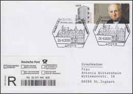 2528 Johannes Rau, MiF R-Bf SSt Düsseldorf 60 Jahre Landeshauptstadt 26.8.2006 - Andere & Zonder Classificatie