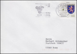 1660 Hessen, EF Brief Wiesbaden Rheingau Musikfestival & Weintrauben 14.8.1996 - Sonstige & Ohne Zuordnung