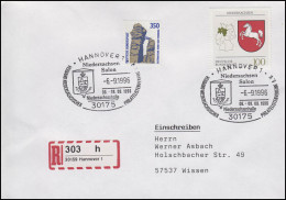 1662 Niedersachsen, R-Bf SSt Hannover Niedersachsensalon & Posthausschild 6.9.96 - Sonstige & Ohne Zuordnung