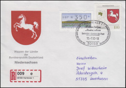 1662 Niedersachsen, MiF R-FDC ESSt Hannover Markenpräsentation 15.7.1993 - Autres & Non Classés