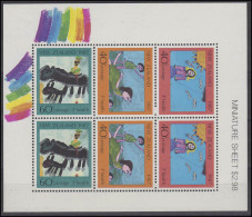 Neuseeland: Block Kinderzeichnungen & Regenbogen1987, ** - Sonstige & Ohne Zuordnung