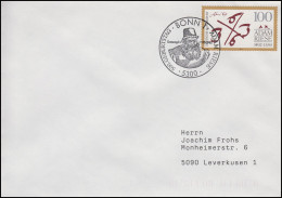 1612 Adam Riese, EF FDC ESSt Bonn 500. Geburtstag 7.5.92 - Sonstige & Ohne Zuordnung