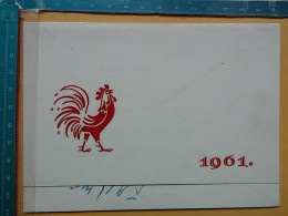 KOV 506-35 - Coq, Rooster, Podravka Koprivnica, Croatia 1961, New Year - Sonstige & Ohne Zuordnung