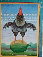 KOV 506-35 - Coq, Rooster, Painting Ivan Rabuzin - Sonstige & Ohne Zuordnung