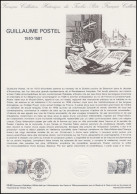 Collection Historique Humanist Und Universalgelehrter Guillaume Postel 23.1.1982 - Autres & Non Classés