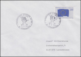 Frankreich: Europawahlen, EF Brief SSt Strassbourg Europameisterschaft 3.3.1994 - Sonstige & Ohne Zuordnung