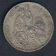 Peru, 1/2 Sol 1923, Silber, KM 216 - Perú