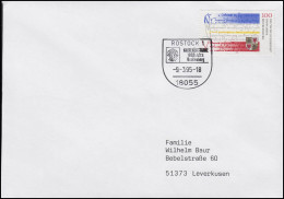 1782 Mecklenburg, EF FDC Rostock 1000 Jahre Mecklenburg Wappen 9.3.1995  - Prehistory