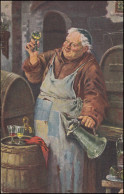 Künstlerkarte Theodor Recknagel: Weinprobe, AACHEN 5.11.1920 Nach Kaldenkirchen - Altri & Non Classificati