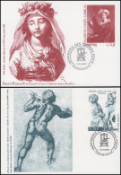 3 Sonderpostkarten Gemälde Und Skulpturen 2003 / 2004 / 2005 Mit Sonderstempel - Altri & Non Classificati