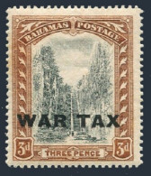 Bahamas MR10, Hinged. Michel 66. WAR TAX In Black, 1919. Queen's Staircase. - Bahama's (1973-...)