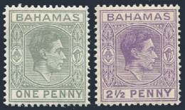 Bahamas 101A, 104A, MNH. Michel 105, 110. George VI, 1941-1943. - Bahamas (1973-...)