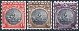 Bahamas 85-87, Hinged. Michel 88-90. Seal Of Bahamas, 1930. Ship. - Bahamas (1973-...)