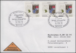 1587 Bayern, MeF NN-FDC ESSt München Markenpräsentation 12.3.1992 - Sonstige & Ohne Zuordnung