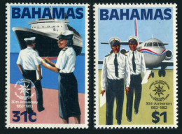 Bahamas 536-537,MNH.Mi 538-539. Customs Cooperation Council,50,1983.Ship,Jet - Bahamas (1973-...)