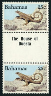 Bahamas 565 Gutter Pair,MNH.Michel 576. Curly Tailed Lizard.1984. - Bahama's (1973-...)