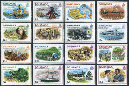 Bahamas 464-479,MNH.Michel 454-469. History Of Bahamas,1980.Columbus,Map,Mace, - Bahamas (1973-...)