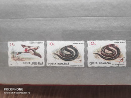 1993	Romania	Snakes Birds  (F97) - Used Stamps