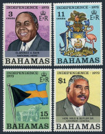 Bahamas 348-351, MNH. Michel 356-359. Independence 1973. Politics,Arms.Flamingo. - Bahamas (1973-...)