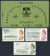 Bahamas 211a Booklet/6 Panes,MNH.Michel 214-216 HB. Sailing Ships,1965. - Bahama's (1973-...)