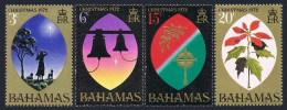 Bahamas 339-342,342a,MNH.Michel 344-347,Bl.6. Christmas 1972:Bell,Poinsettia. - Bahamas (1973-...)
