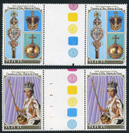 Bahamas 424-425 Gutter Pairs,MNH.Michel 432-433. QE II Coronation-25. - Bahamas (1973-...)