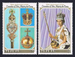 Bahamas 424-425,425a.Michel 432-433,Bl.24. QE II Coronation,25,1978.Specter,Orb, - Bahama's (1973-...)