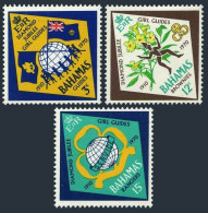 Bahamas 298-300, MNH. Michel 303-305. Girl Guides, 60th Ann. 1970. Flags. - Bahamas (1973-...)