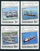 Bahamas 555-558, MNH. Michel 561-564. Lloyd's List 1984. Ships. - Bahamas (1973-...)