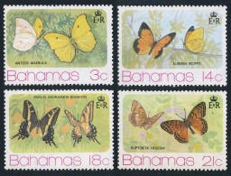 Bahamas 370-373,373a Sheet,MNH.Michel 378-381,Bl.13. Butterflies 1975. - Bahama's (1973-...)