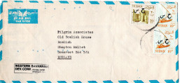 L78893 - Sudan - 1985 - 20PT MiF A LpBf KHARTOUM -> Grossbritannien - Soedan (1954-...)