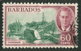 Barbados 224,used.Michel 192. George VI,1950.Careenage. - Barbades (1966-...)