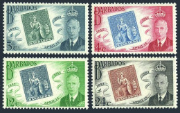 Barbados 230-233, Hinged. Michel 198-201. Barbados Postage Stamps-100, 1952. - Barbados (1966-...)