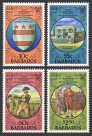 Barbados 594-597,MNH.Michel 571-574. George Washington,250th Birth Ann.1982. - Barbados (1966-...)