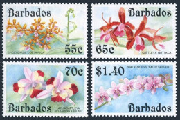 Barbados 826-829,MNH.Michel 803-806. Orchids 1992. - Barbades (1966-...)